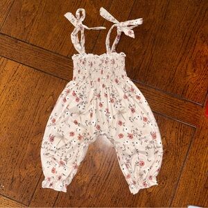 Summer/Spring Floral Baby Girl Romper Jumpsuit Sleeveless Ruffle, 0-6 months